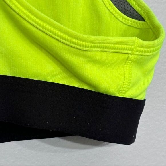 Nike Pro | Dri-fit Racerback Neon Yellow Women’s Sports Bra - Picture 5 of 11